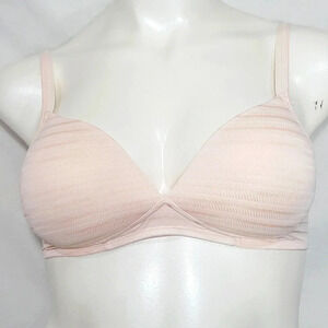 38B Warners‎ RN1102 Blissful Benefits Wireless Lift T-Shirt Bra Pink NWOT